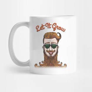 Hipster with huge beard Mug